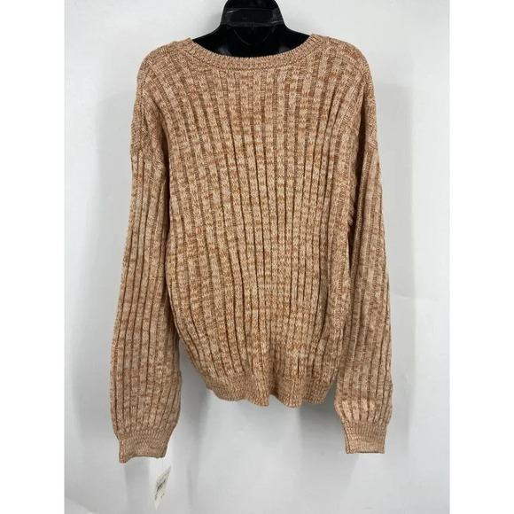 Blank NYC Women's‎ Heather Ribbed Crewneck Sweater In Toffee Size S NWT - Picture 4 of 9